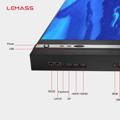 Màn hình LED 110 inch cho phòng hội thảo Pixel Pitch 1,26mm với tính năng chia sẻ không dây