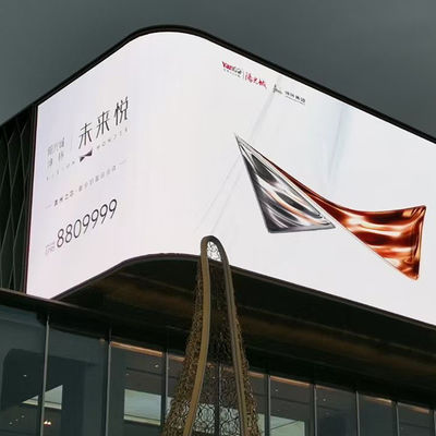 Màn hình LED cố định ngoài trời thương mại P10 Cấu trúc nối linh hoạt chống nước theo tiêu chuẩn IP65